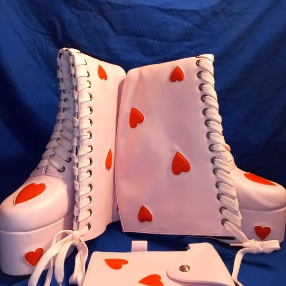 PRETTY IN PINK Knee High Boots ( BRAND NEW !!! ) - Picture 6 of 6